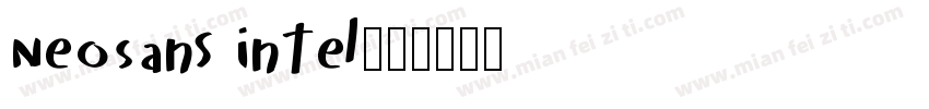 NeoSans intel字体转换